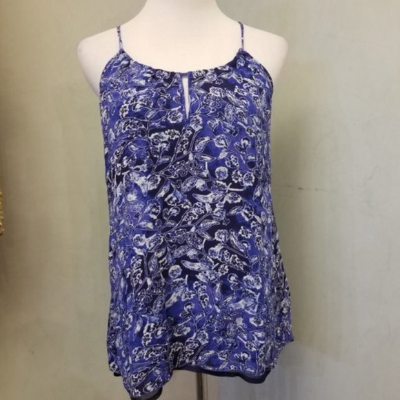 Luck Brand Floral Printed Halter Tank size XS (287) - Picture 7 of 8